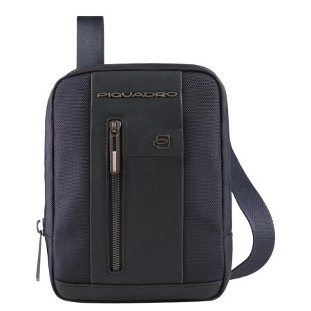 Piquadro Brief 2 iPad Mini Crossbody Bag dark blue
