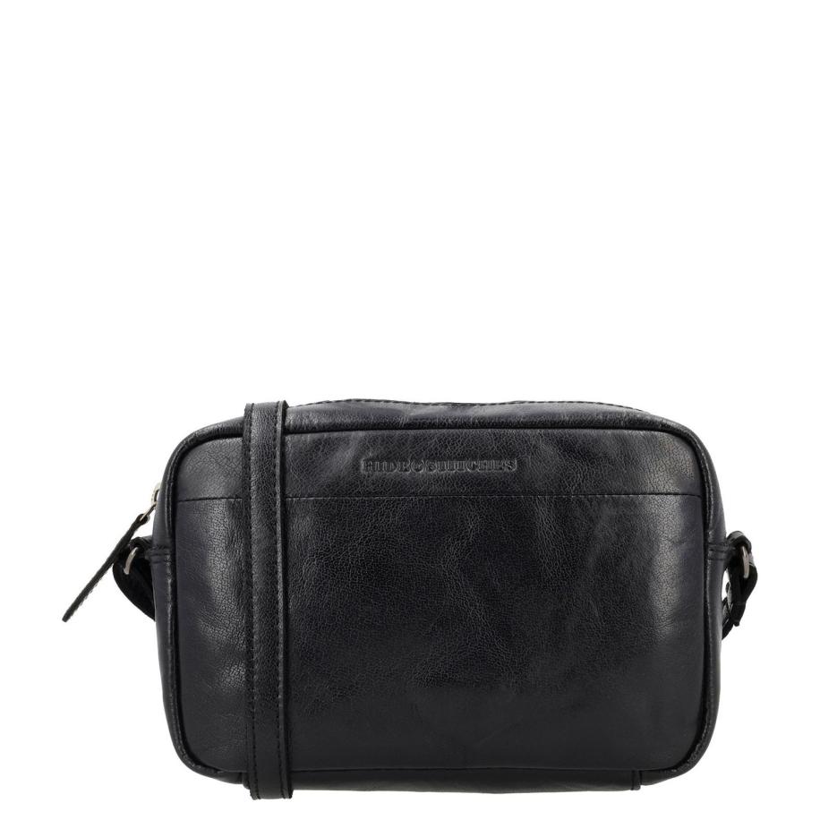 Hide & Stitches Westland Crossbody black Zwart