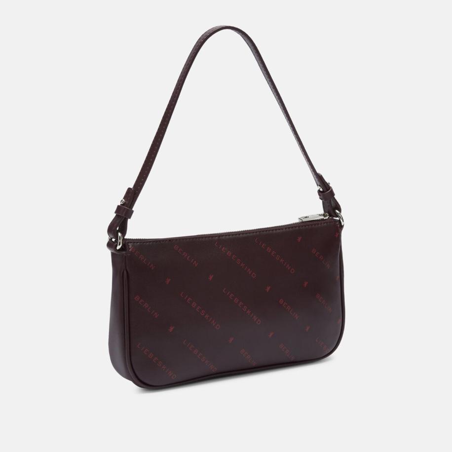 Liebeskind Monogram Crossbody S burgundy Rood