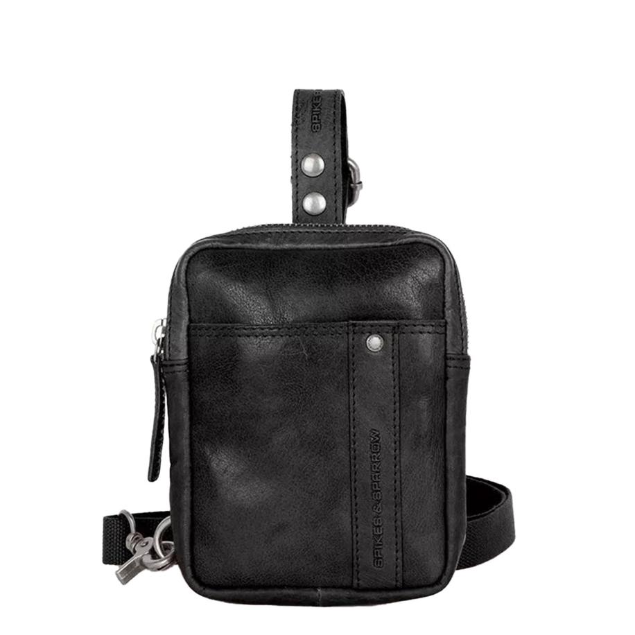 Spikes & Sparrow Miami Slingbag black Zwart