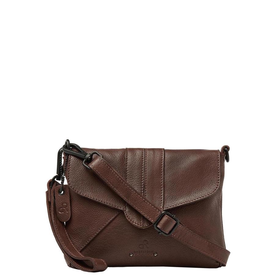 dR Amsterdam Endeavor Shoulderbag / Clutch brown Bruin