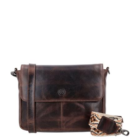 Hide & Stitches Next Navajo Shoulderbag darkbrown