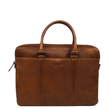 DSTRCT Premium Collection Laptopbag 15,6 cognac