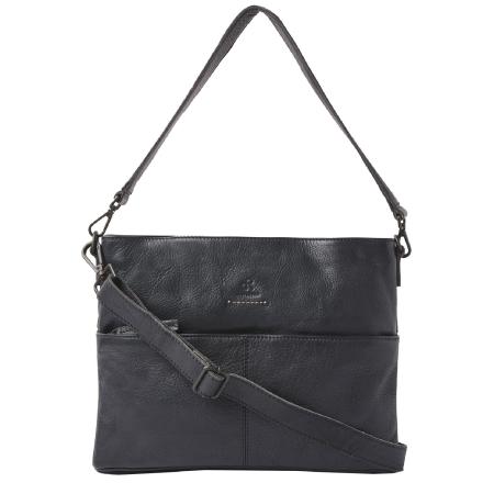 dR Amsterdam Tampa Hand/Schoudertas zwart Damestas