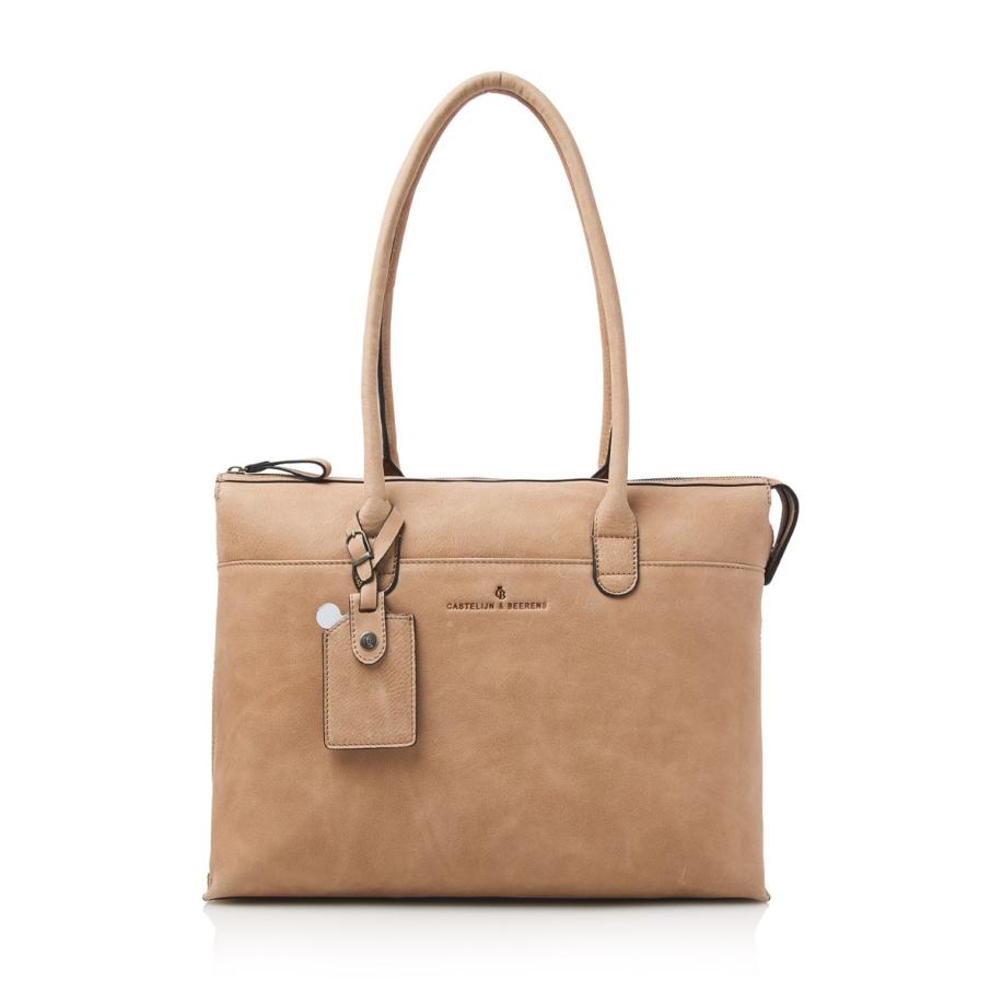 Castelijn & Beerens Carisma Laptoptas 15,6 + Tablet RFID II beige Bruin