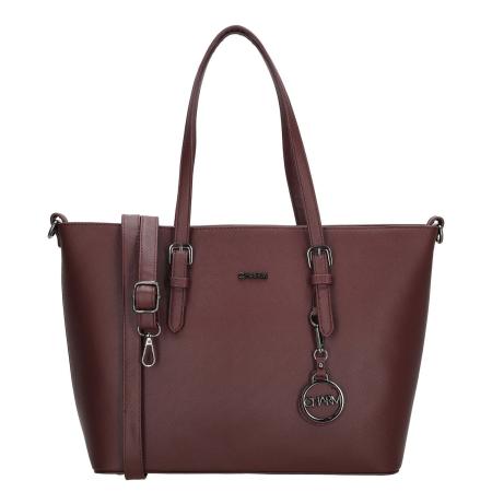 Charm London Birmingham Shopper red