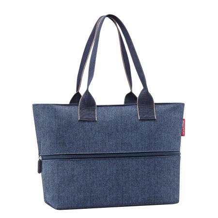 Reisenthel Shopping Shopper e1 herringbone dark blue