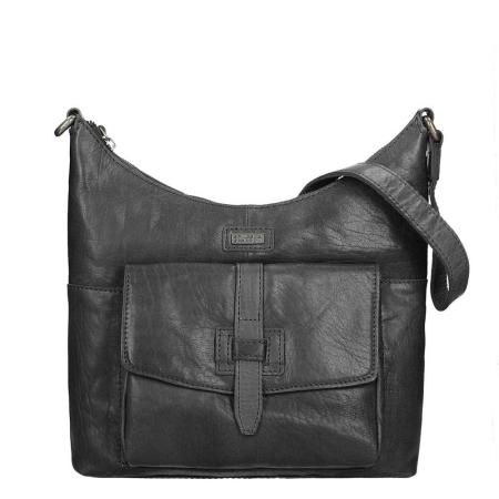 Spikes & Sparrow Bronco Dames Casual Schoudertas black Damestas