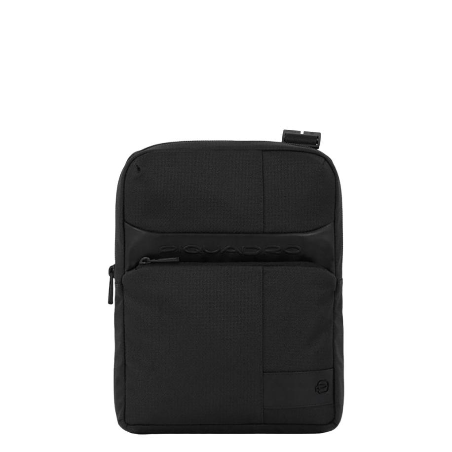Piquadro Wollem iPad Crossbody Bag Shoulderbag black Zwart