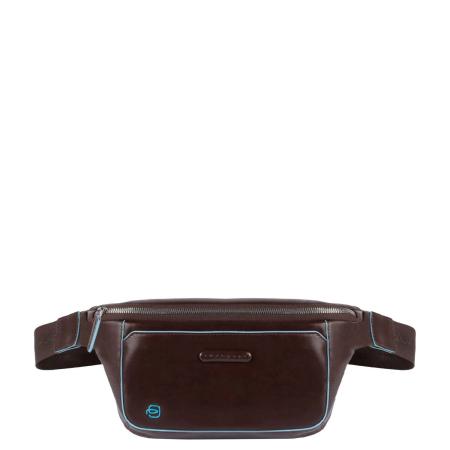 Piquadro Blue Square Bum Bag mahogany