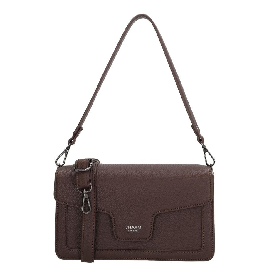 Charm London Monaco Handbag dark brown Bruin