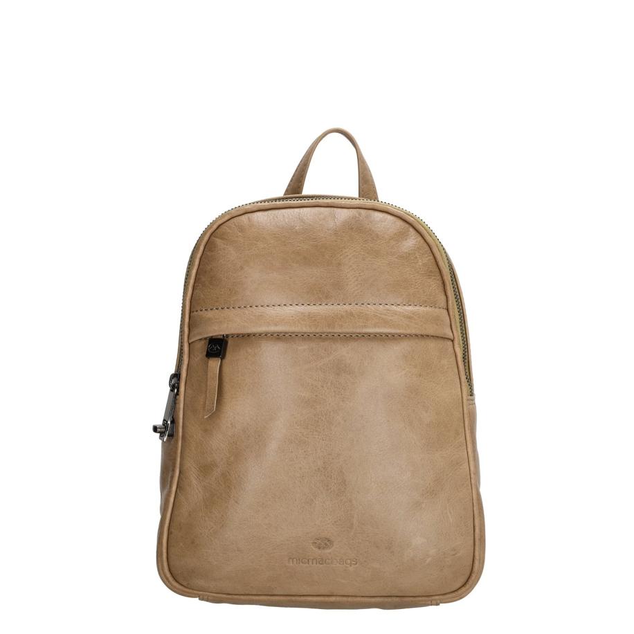 Micmacbags Porto Rugzak taupe Damestas Bruin