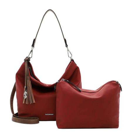 Emily & Noah Elke Handbag M red/cognac