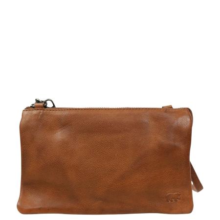 Bear Design Callisto Pelle Clutch cognac