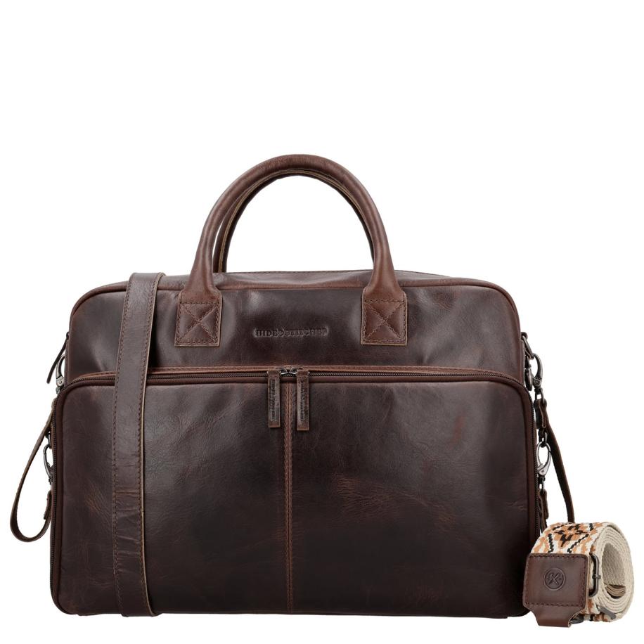 Hide & Stitches Next Navajo Diaperbag darkbrown Bruin