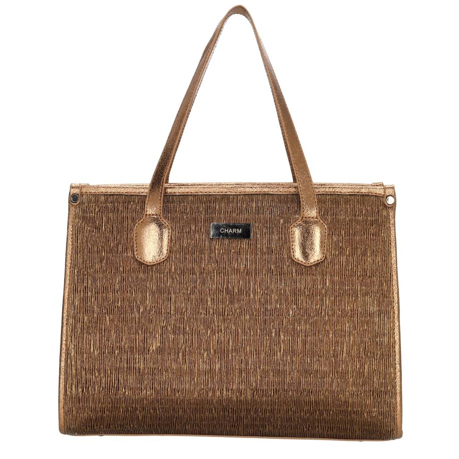 Charm London Kingsway Shopper bronze Brons