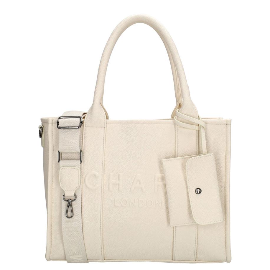 Charm London Bond Shopper broken white Wit