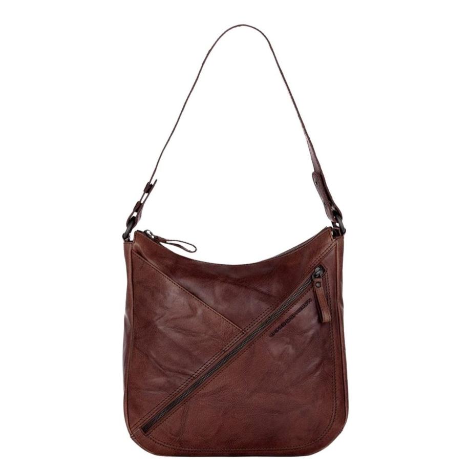 Spikes & Sparrow Lillia Shoulderbag d brown Bruin