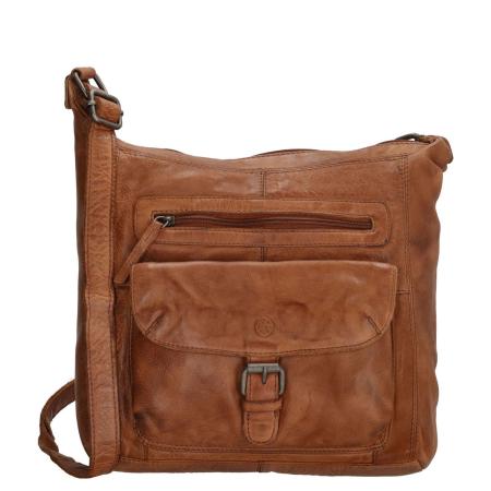 Hide & Stitches Paint Rock Shoulderbag cognac