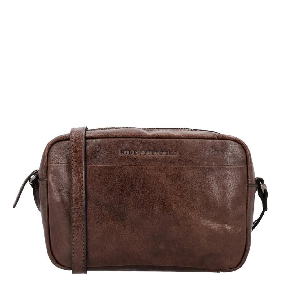 Hide & Stitches Westland Crossbody dark brown Bruin