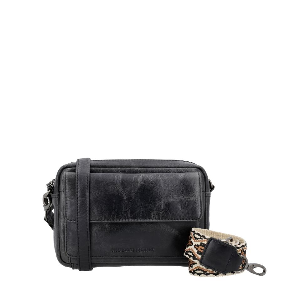 Hide & Stitches Next Navajo Shoulderbag 22351 black Zwart