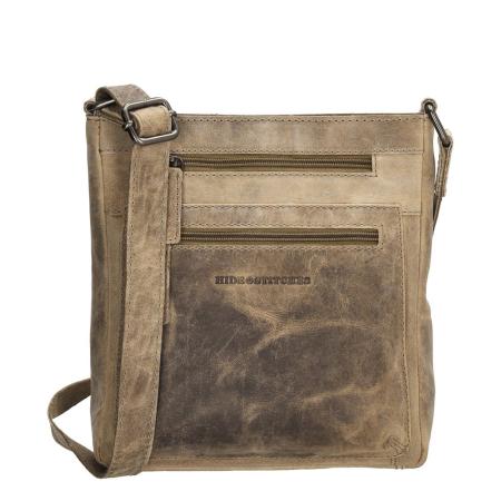 Hide & Stitches Idaho Dusk Schoudertas donkerzand Damestas