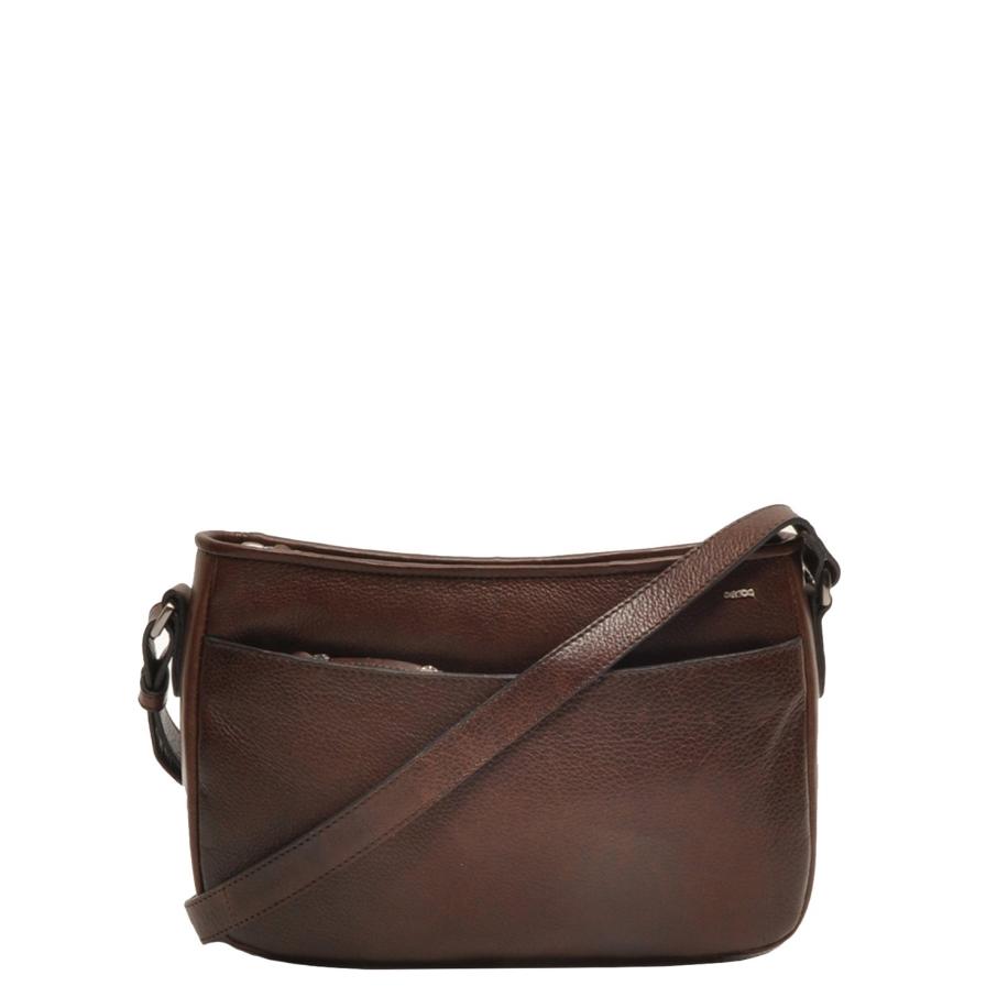Berba Lucca Crossbody chocolate Bruin