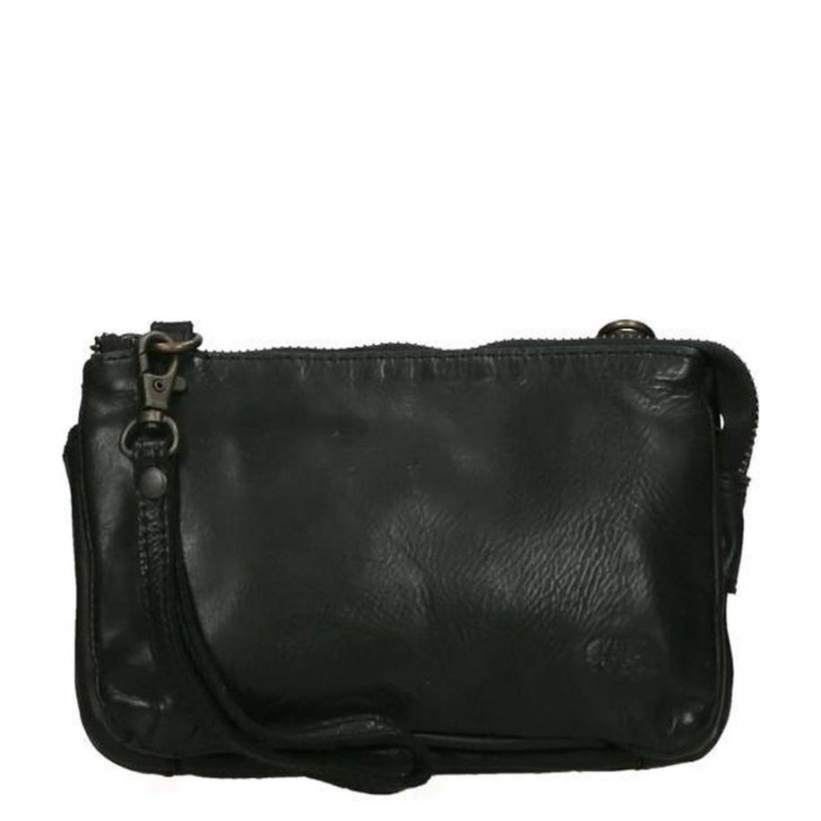 Bear Design Cow Lavato Uma Crossbody Shoulderbag black Zwart