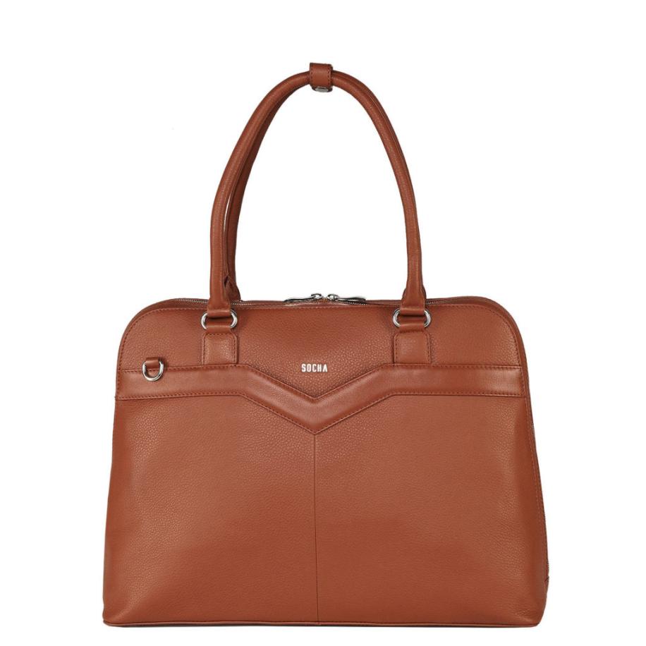 Socha Diamond Couture 15.6, Laptop Bag Women -Cognac Bruin