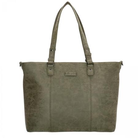 Enrico Benetti Kate 15'' Laptop Shoulderbag olijfgroen