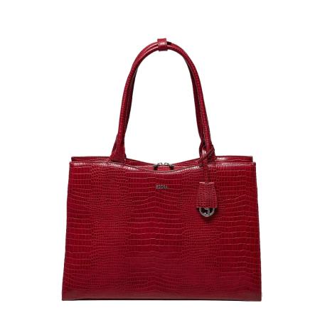 Socha Business bag Midi, 13.3 laptop bag for women -Croco Burgundy
