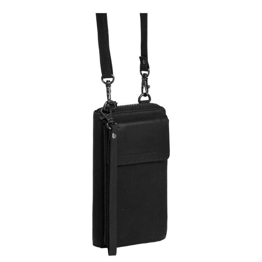 The Chesterfield Brand Malaga Shoulderbag Mobile black Zwart