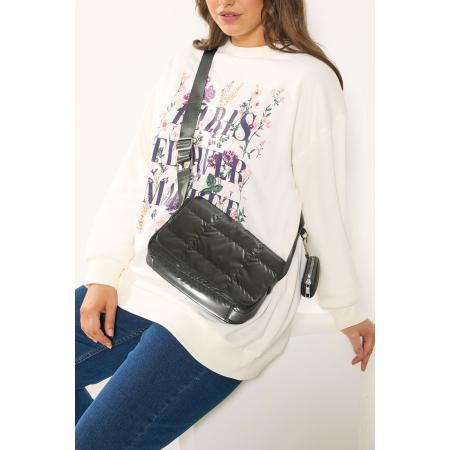 Yours Khaki Green Quilted Cross Body Bag Size One Size