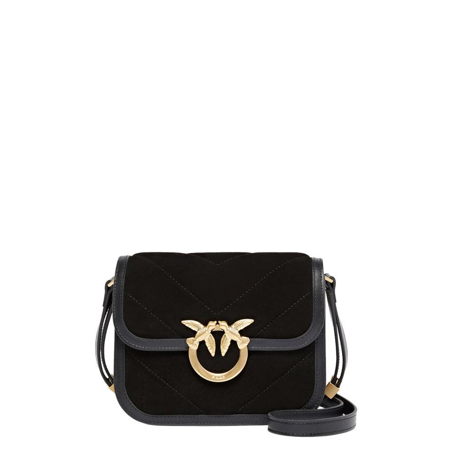 Pinko Love Box Bag Fl Mini nero limousine Zwart