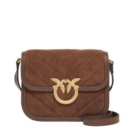 Pinko Love Box Bag Fl Mini marrone castano