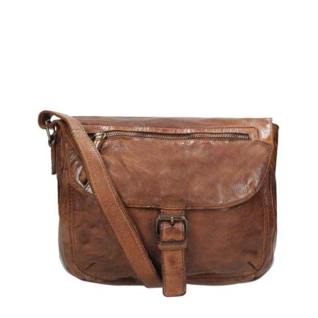 Bear Design Cow Lavato Schoudertas cognac