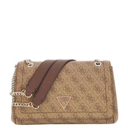 Guess Noelle II Cnvrtble Xbody Flap latte logo/brown