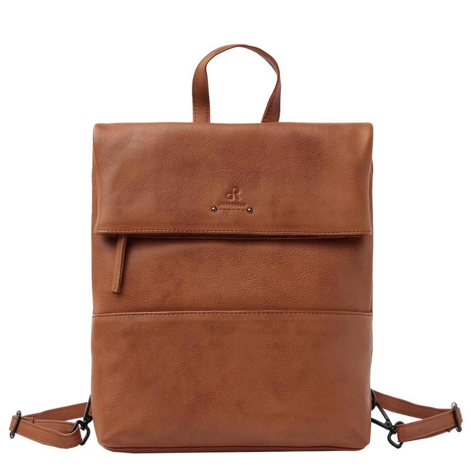 dR Amsterdam Tampa Rugzak III camel Damestas Bruin