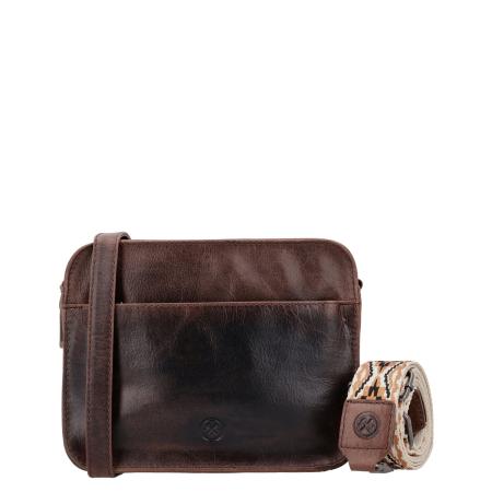 Hide & Stitches Next Navajo Shoulderbag darkbrown
