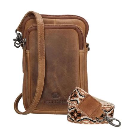 Hide & Stitches Next Navajo Phonebag brown