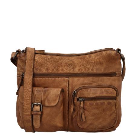 Hide & Stitches Paint Rock Shoulderbag cognac
