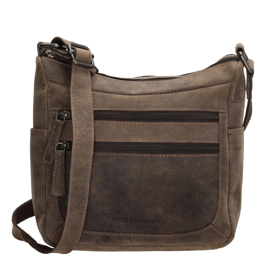 Hide & Stitches Idaho Shoulderbag darkbrown Bruin