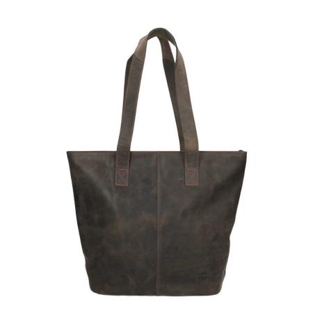 Bear Design Dark Nature Shopper brown