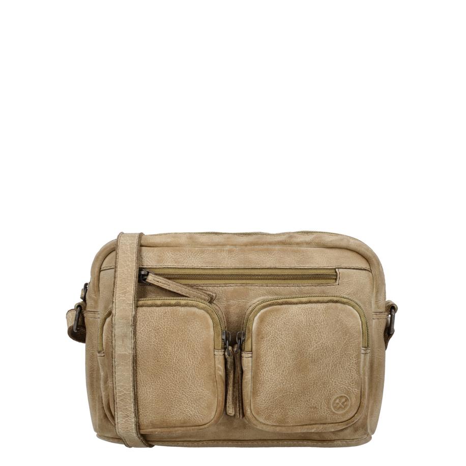 Hide & Stitches Paint Rock Shoulderbag sand Bruin