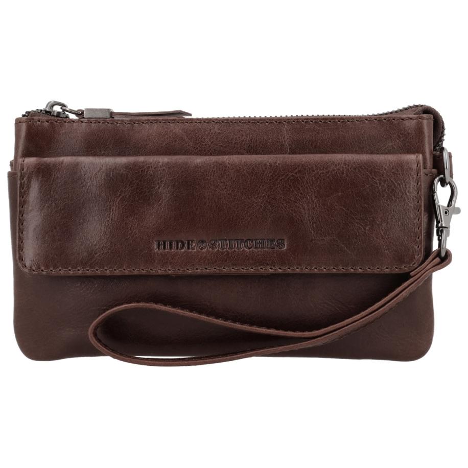 Hide & Stitches porto shoulder bag II-Dark Brown Bruin