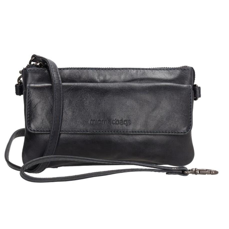 Hide & Stitches porto shoulder bag II-Navy Blauw