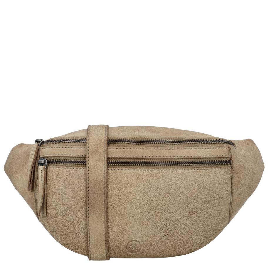 Hide & Stitches Paint Rock Hipbag sand Bruin