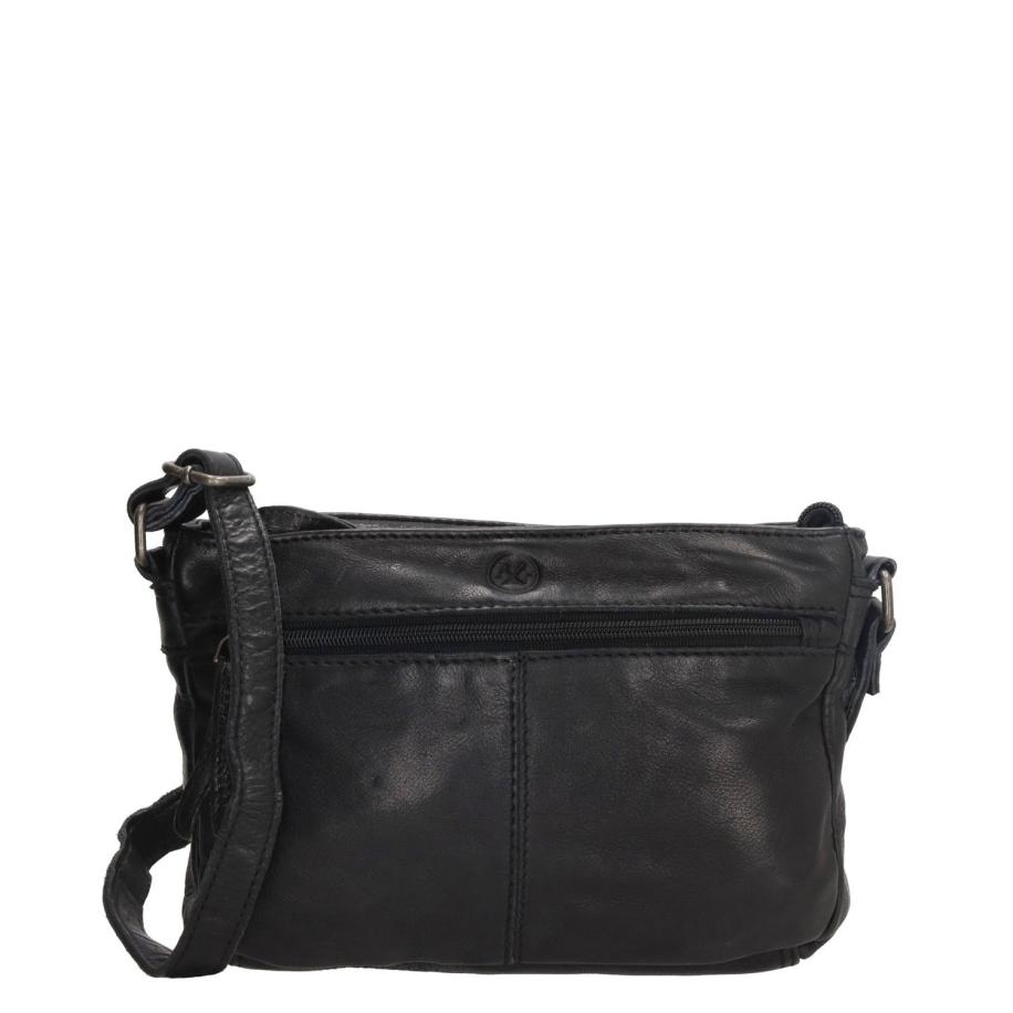 Hide & Stitches Paint Rock Shoulderbag Compact black Zwart
