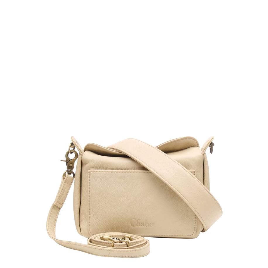 Chabo Lucy Small Shoulderbag creme Bruin