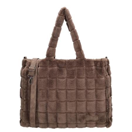 Zebra Trends Milou Shopper dark taupe